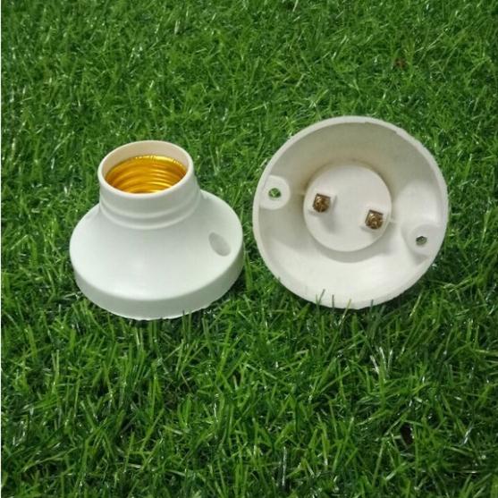 Đui Đèn Gắn Ốp Tường E27 Đui Xoáy 27mm Vuông Góc 90 Độ