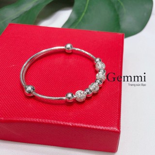 Vòng bạc cho bé - Vòng bi hoạ tiết