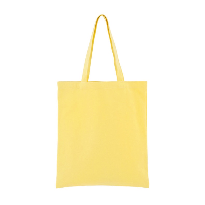 Túi tote vải bố  trơn màu pastel dáng dọc 39x34cm