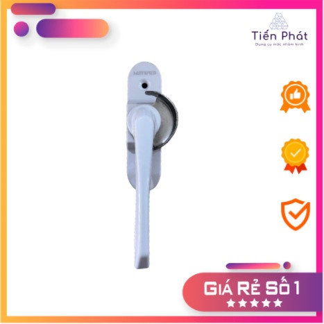 Khóa sò gạt 2 chiều trắng cho cửa tiện lợi