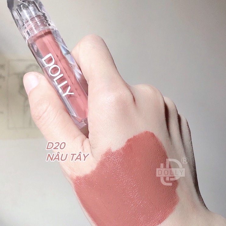 Son Lì Son Kem  DOLLY DIAMOND VELVET Không Chì Cao Cấp Chính Hãng