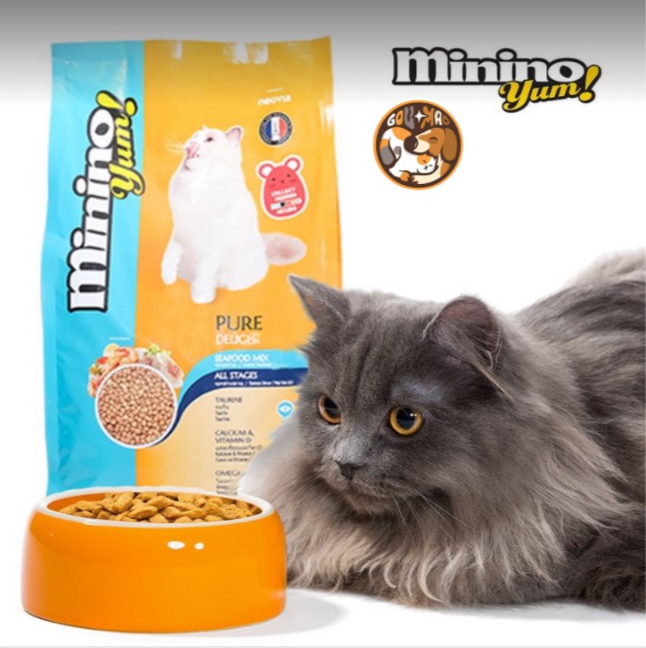 Thức ăn minio yum - vị hải sản cho mèo loại 350g - GouMao Pet
