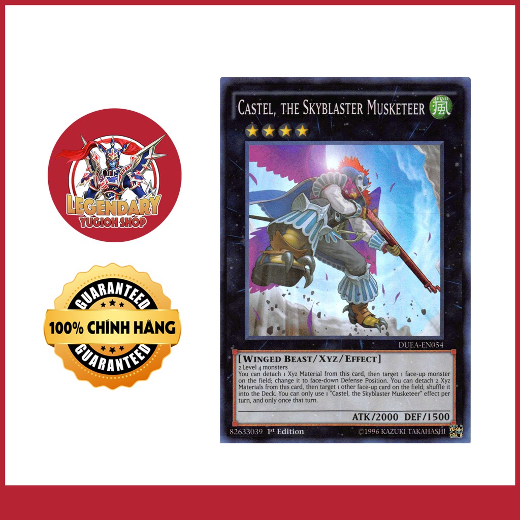 [EN][Thẻ Bài Yugioh Chính Hãng] Castel, The Skyblaster Musketeer