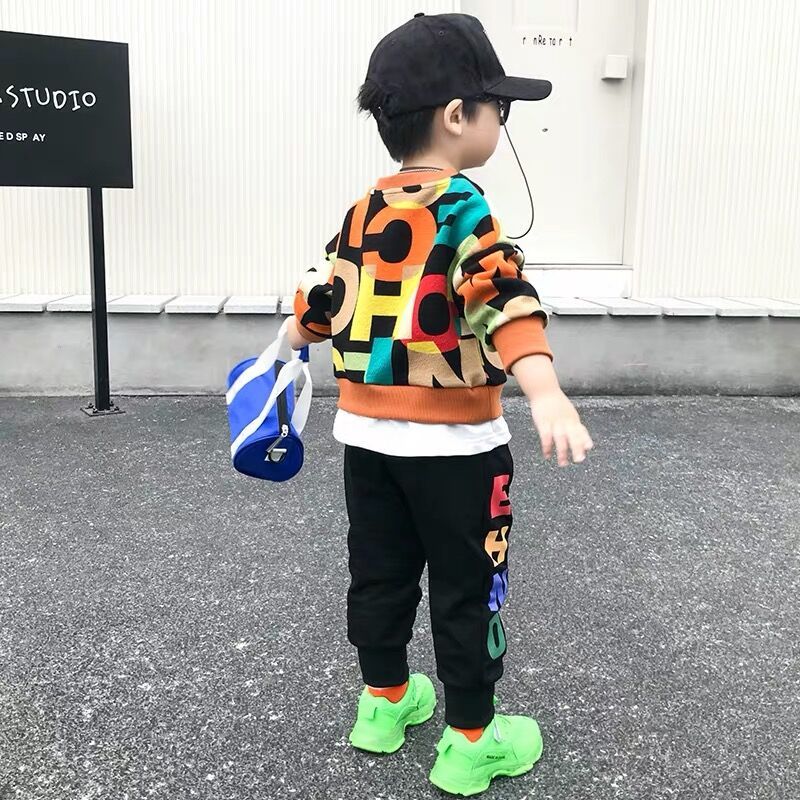 Bộ Quần Áo Thời Trang Thu Đông Năng Động Cho Bé Trai