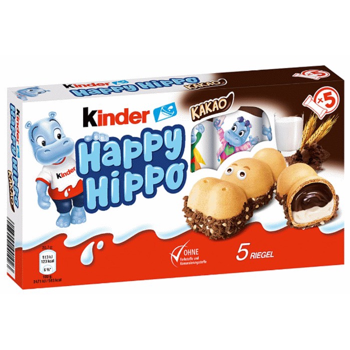 Bánh socola Kinder Happy Hippo 103,5g