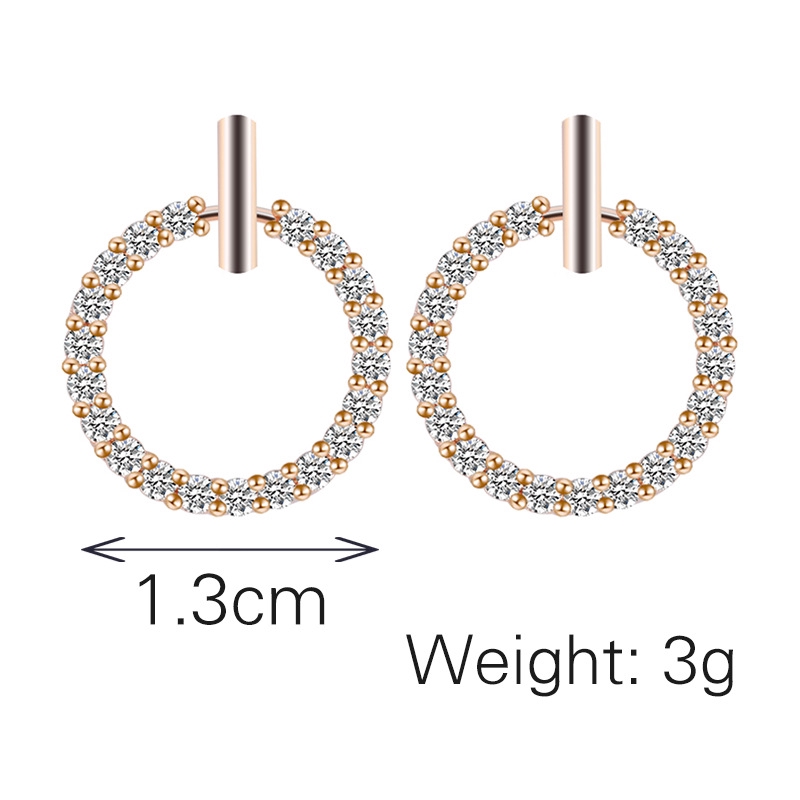 Đôi Khuyên Tai Hình Tròn Thời Trang Hàn Quốc Cho Nữ