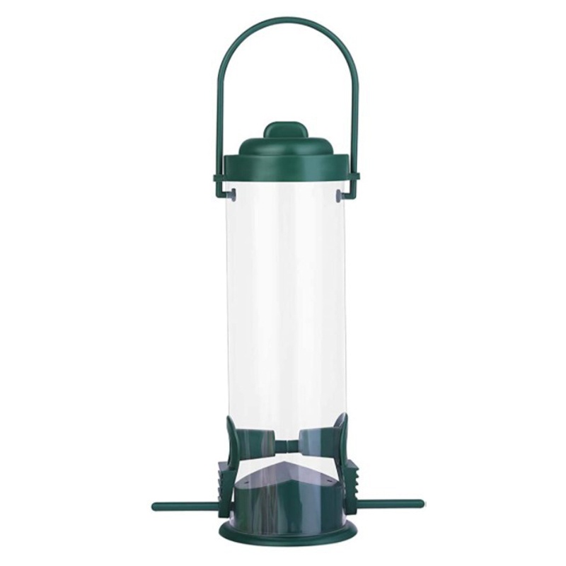 Hộp Đựng Thức Ăn Bằng Nhựa Và Kim Loại Dạng Lưới Kèm Giá Đỡ Treo Tiện Dụng Cho Chim C