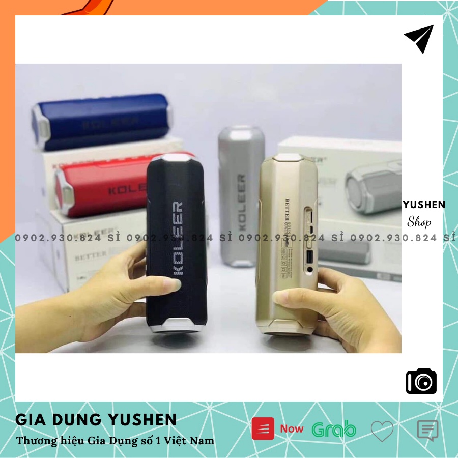 LOA BLUETOOTH KOLEER S218 ÂM THANH CỰC TO, RÕ, LOA MINI MANG ĐI DÃ NGOẠI,CÓ HỖ TRỢ THẺ NHỚ, USB - GI