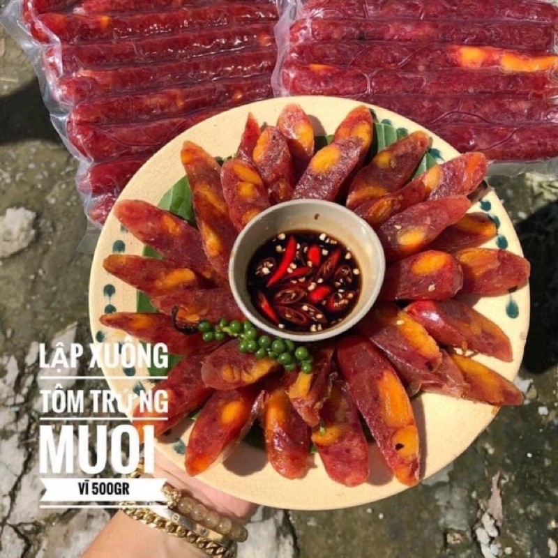 500gr lạp xưởng tôm trứng muối