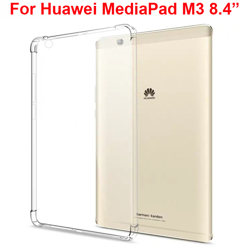 Vỏ chống rơi for Docomo Dtab Compact D-01J D 01J Trong suốt case Huawei MediaPad M3 8.4 BTV-W09 BTV-DL09 Mềm Ốp lưng