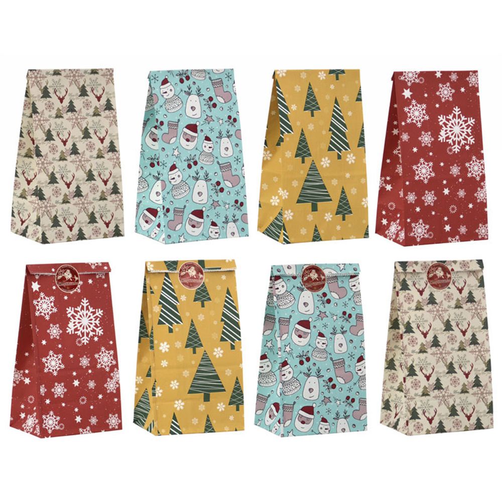 24/48 Túi đựng bánh quy chủ đề giáng sinh đáng yêu tùy chọn