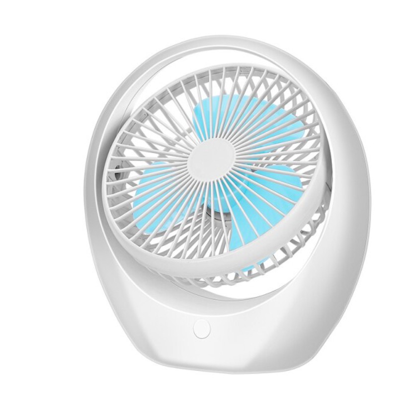 Quạt Tích Điện Để Bàn Văn Phòng Và Giường Trẻ Em 3 Tốc Độ Gió - Đường Kính 20 Cm - Siêu Êm - Cắm Cổng USB Tiện Lợi
