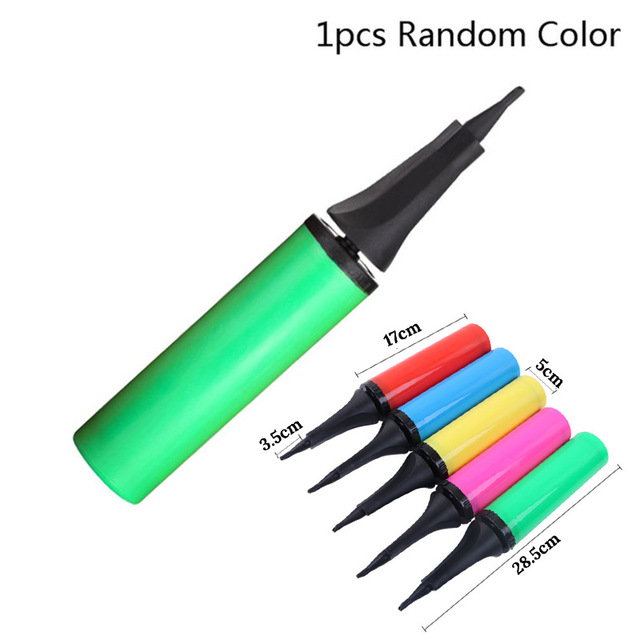1pc Plastic Balloon Air Pump Hand Push Style
