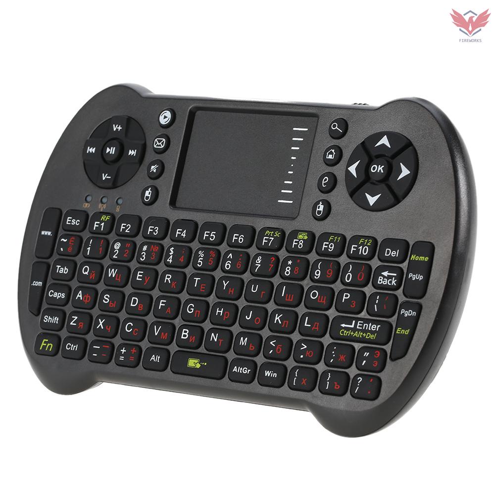 Fir 2.4G Mini USB Wireless English Russian Spanish Hebrew Version Keyboard Touchpad & Air Fly Mouse Remote Control for Android Windows TV Box Smart Phone