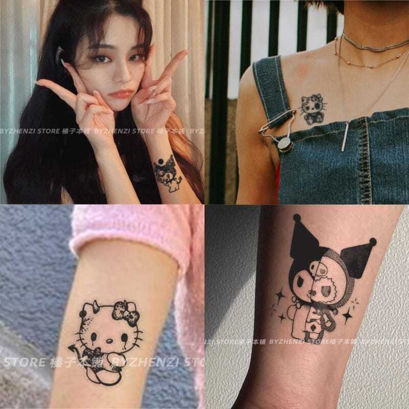 Set 30 Hình Xăm Dán Họa Tiết Dễ Thương Chống Nước Lâu Trôi