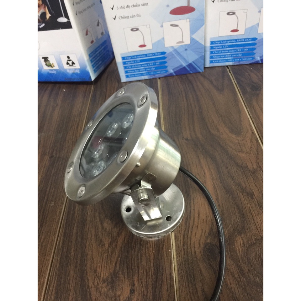 Đèn LED Âm Nước 6W Đổi Mầu  MV-UR601 AC24V INOX 304 IP 68 Dùng Chiếu Bể Cá Hồ Bơi Bảo Hành 12 Tháng
