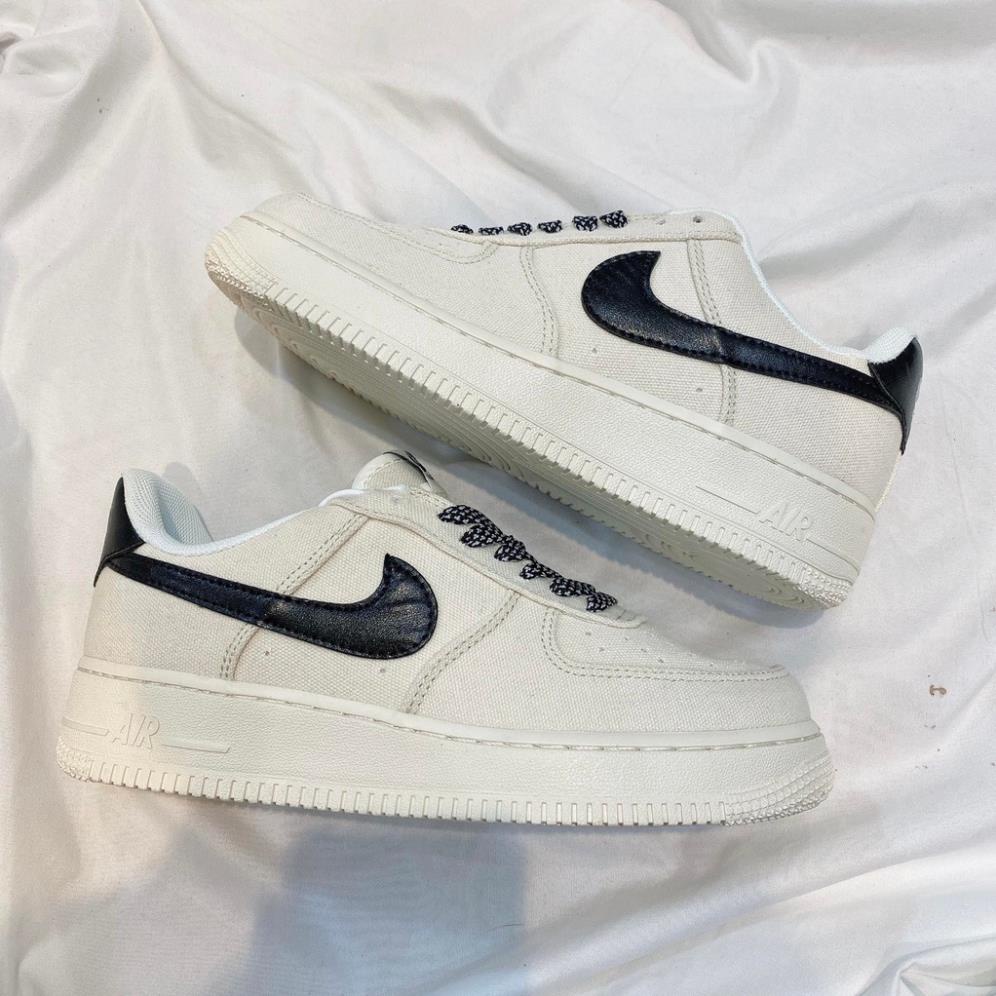 Giày Thể Thao Nam Nữ Ngô Thắng Forc Kem Logo Đen