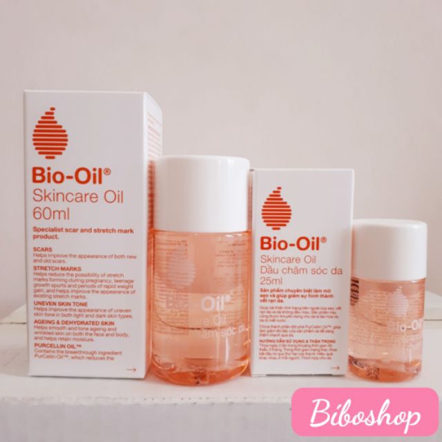 [NHẬP KHẨU CHÍNH HÃNG] DẦU BIO OIL GIẢM RẠN DA, MỜ SẸO HIỆU QUẢ 25ML, 60ML