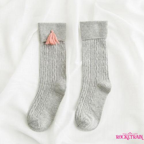 Tất đầu gối chất Cotton cho bé gái