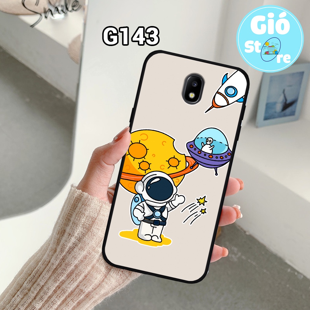 Ốp lưng SAMSUNG J7 PRO/ J7 PLUS/ J3 PRO - Ốp điện thoại SAMSUNG in hình vũ trụ, phi hành gia,lưng nhựa cứng viền dẻo