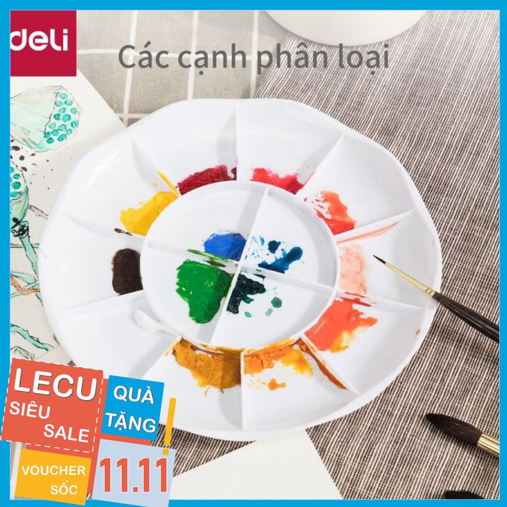 Khay pha màu Deli - 14 ngăn - 1 chiếc - 68306 [Deli]