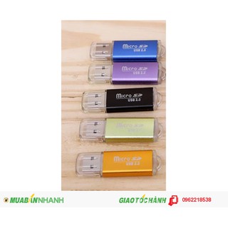 Đầu Đọc Thẻ Micro SD Vỏ Nhôm Cao Cấp - Reader Card