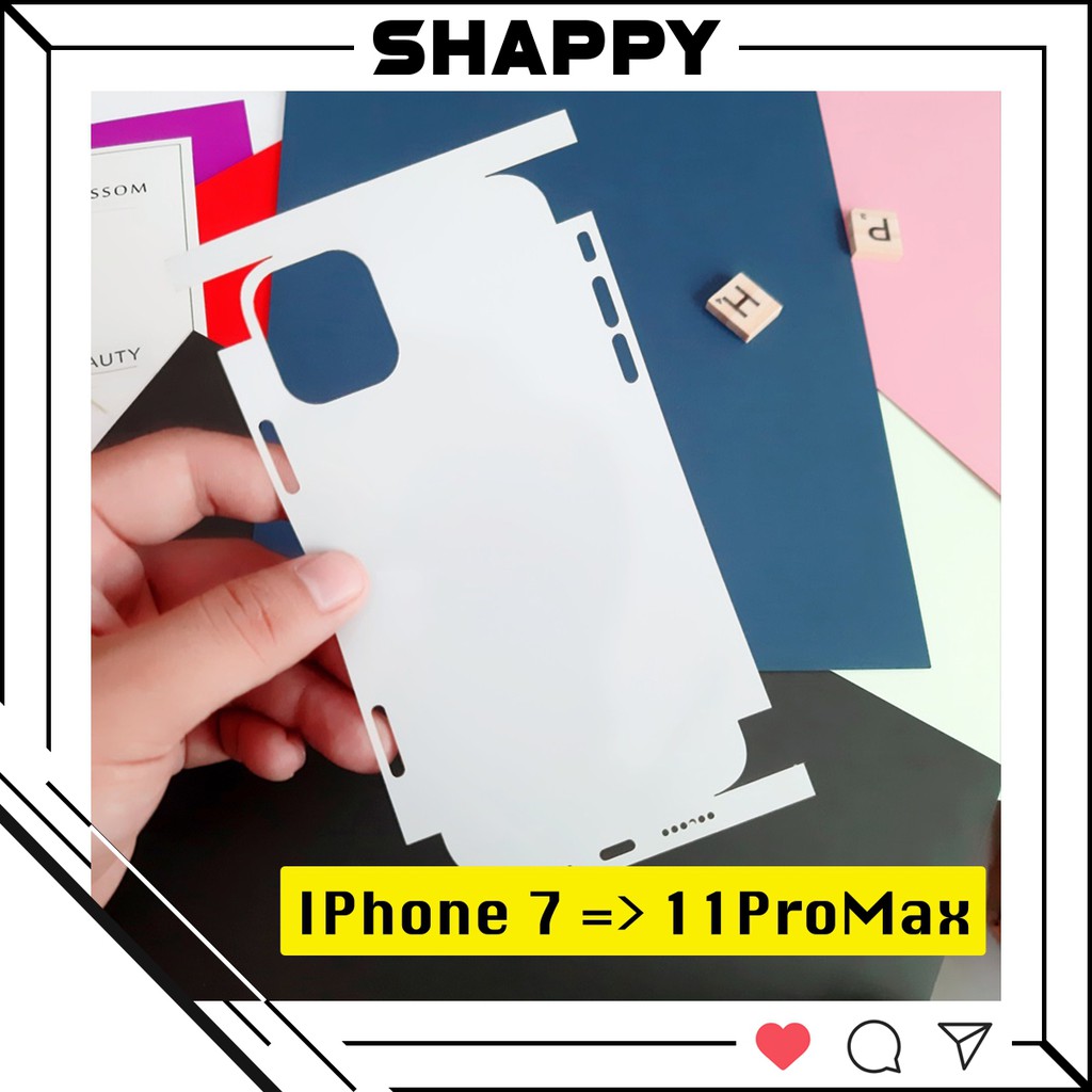 Skin Dán PPF IPhone Cao Cấp Trong Mờ Full Viền Full Từng Lỗ Loa Phủ Kín Máy 100% [Shappy Shop]