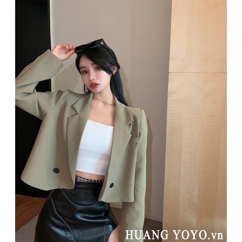 Áo Khoác blazer Tay Dài Phong Cách Hàn Quốc Thời Trang Cho Nữ