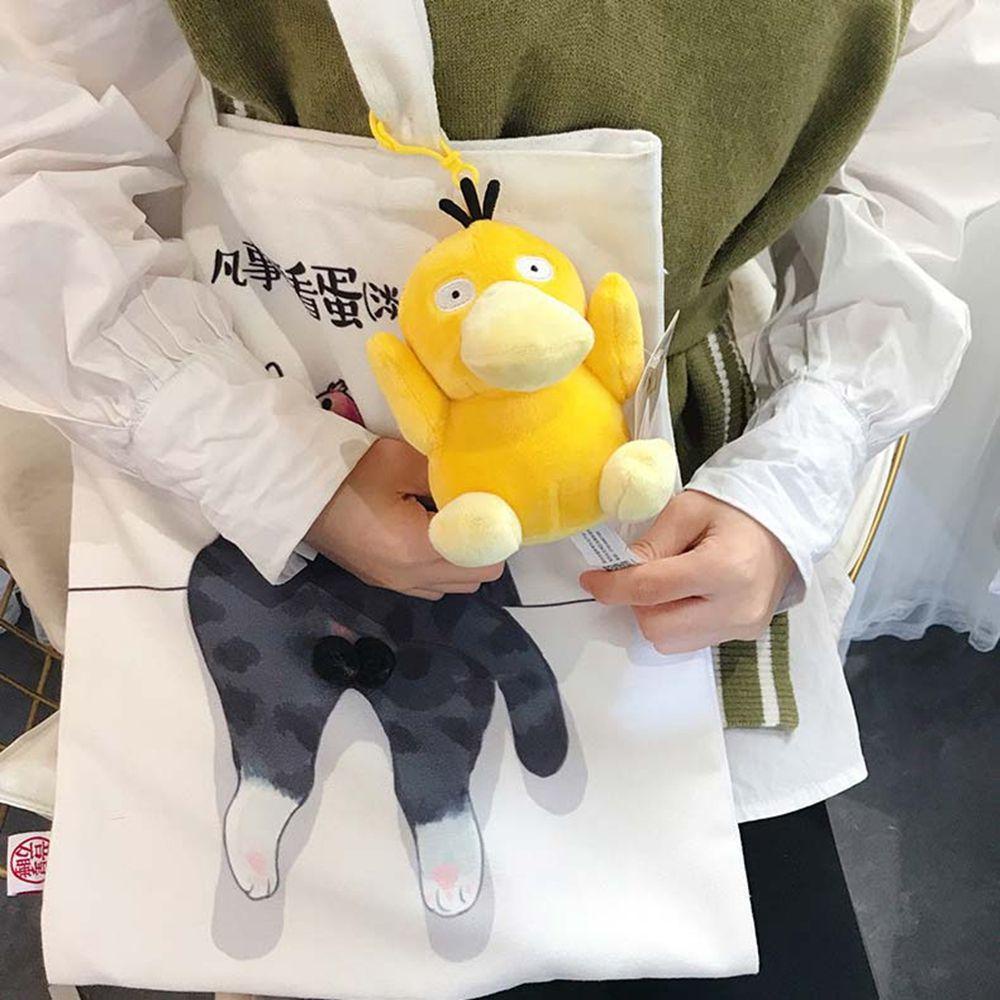 Móc Chìa Khóa Hình Chú Vịt Vàng Trong Pokemon Dễ Thương Giá Đỡ