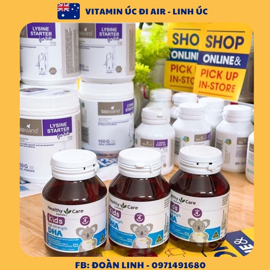 DHA Kids Healthy Care Úc 60 viên, Hàng Chuẩn Úc