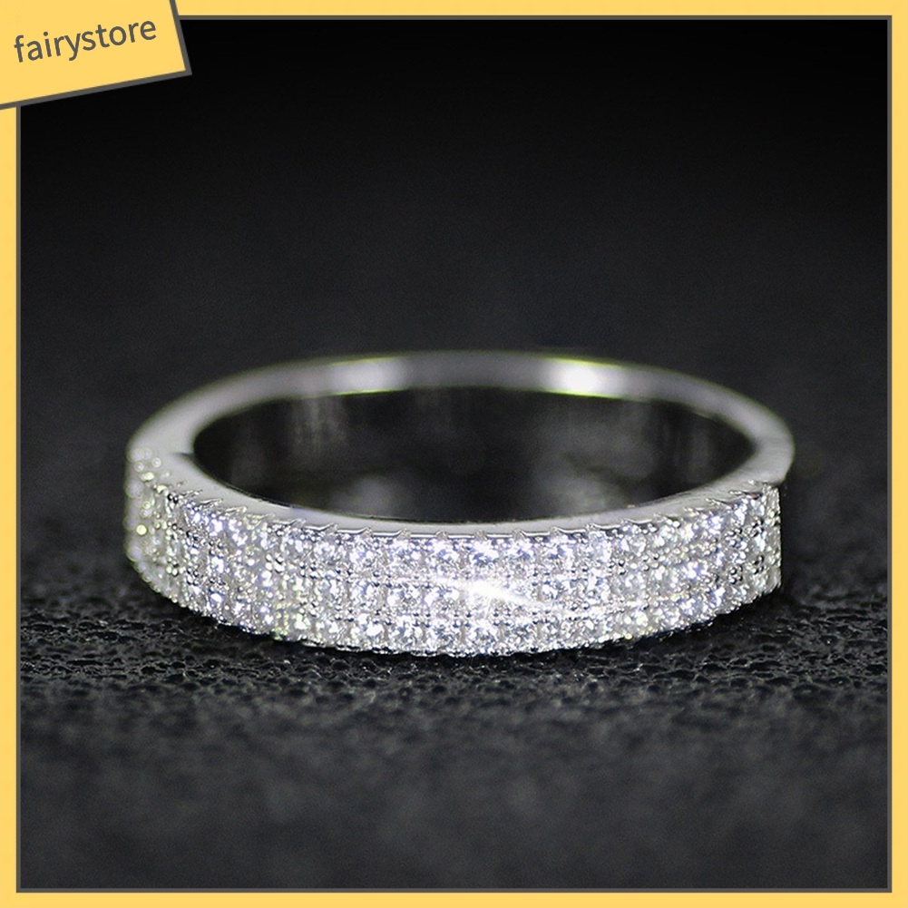 Nhẫn Hợp Kim Đính Đá Kiểu Dáng Sang Trọng