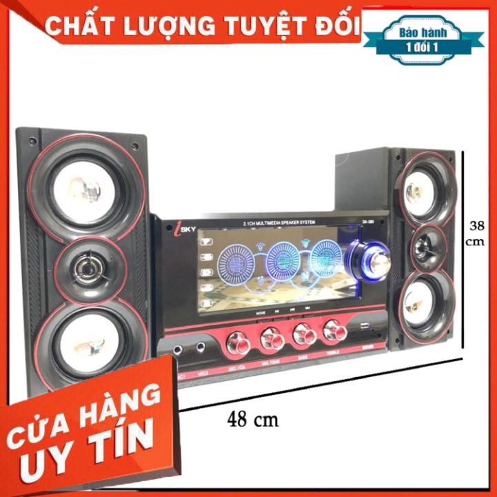 Dàn Âm Thanh Đa năng - Loa Vi Tính Hát Karaoke Có Kết Nối Bluetooth USB SKYNEW - SKN395 - 2 micro