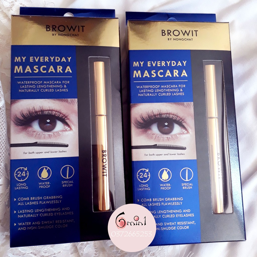 Mascara Browit My Everyday Dài Mi Chống Thấm Nước 5.5g