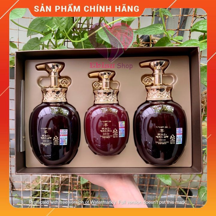 Set gội xả whoo đông y Hoàng Cung whoo mẫu 2021