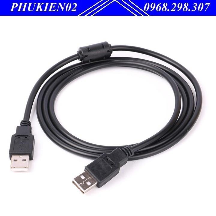 Dây Cáp USB hai đầu đực dài 1.5m Đen