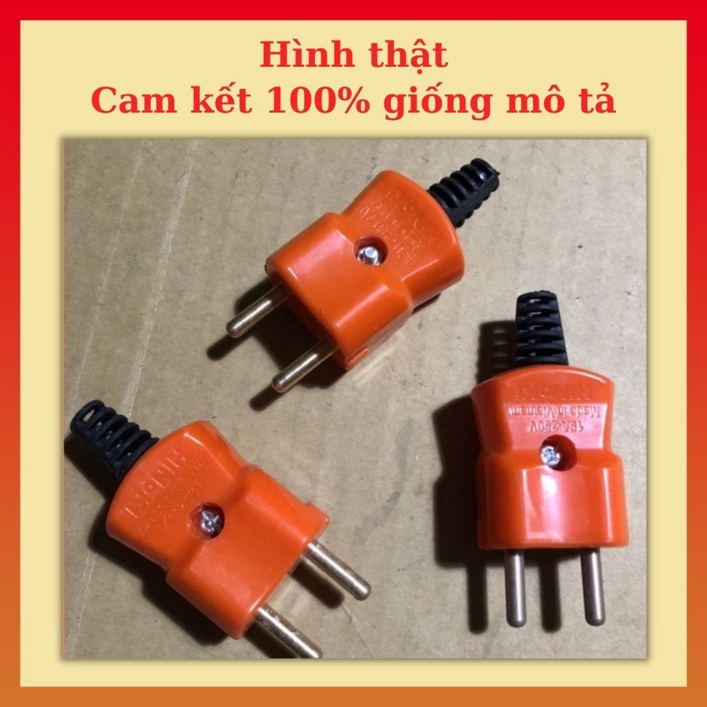 Phích cắm điện CHỊU TẢI 3000W HiNoKI, Phích cắm điện công trình, Mua 1 lần dùng một đời, Hàng chính hãng, BH 12 tháng