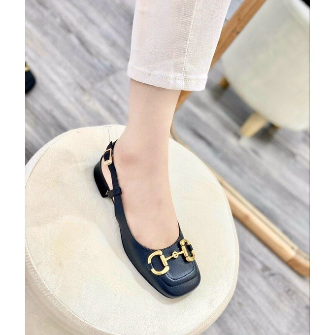 (S149) Sandal nữ hàng QC tag xích gót 3 phân (mã 9246-2)