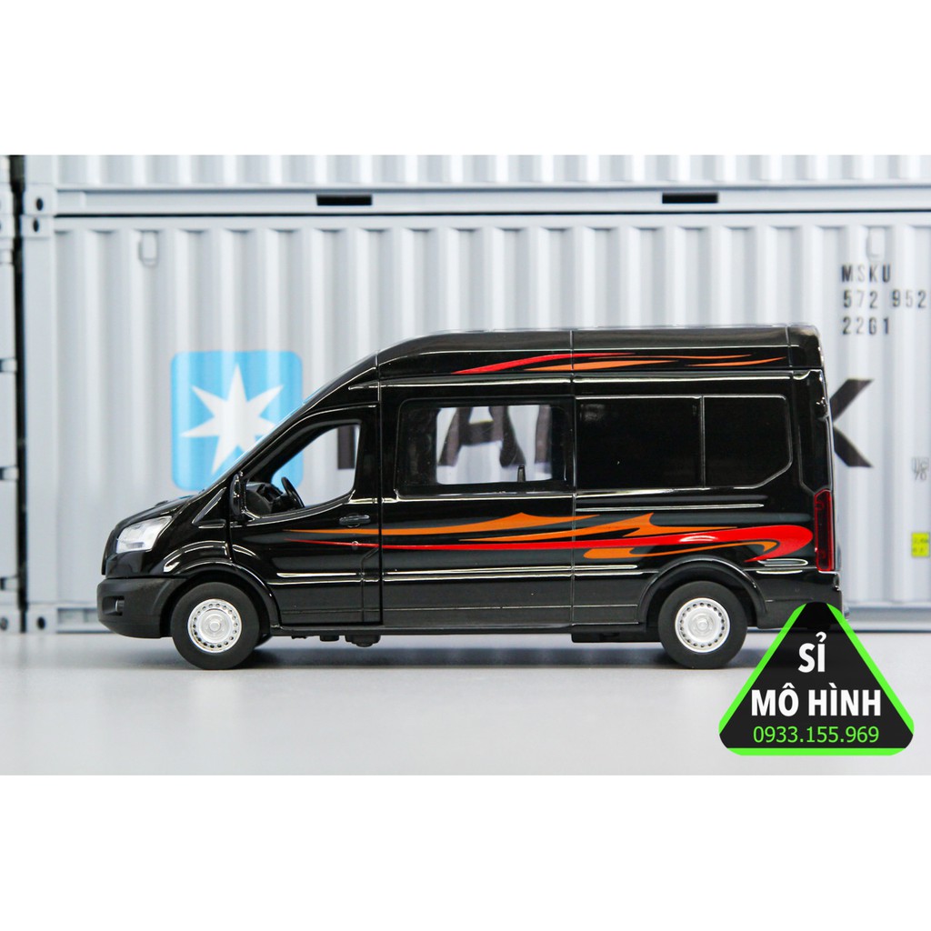 [ Sỉ Mô Hình ] Xe mô hình xe chở khách Ford Transit 1:32