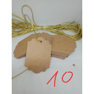 100 tag kraft trơn +20m dây +50k