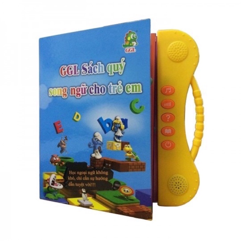 Sách Nói Điện Tử Song Ngữ Anh- Việt Giúp Trẻ Học Tốt Tiếng Anh- Cho Bé Từ 1- 7 Tuổi (Có kèm pin)