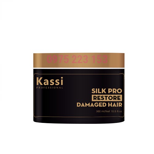 Kem hấp tóc phục hồi hư tổn Kassi Silk Pro Repair 300ml