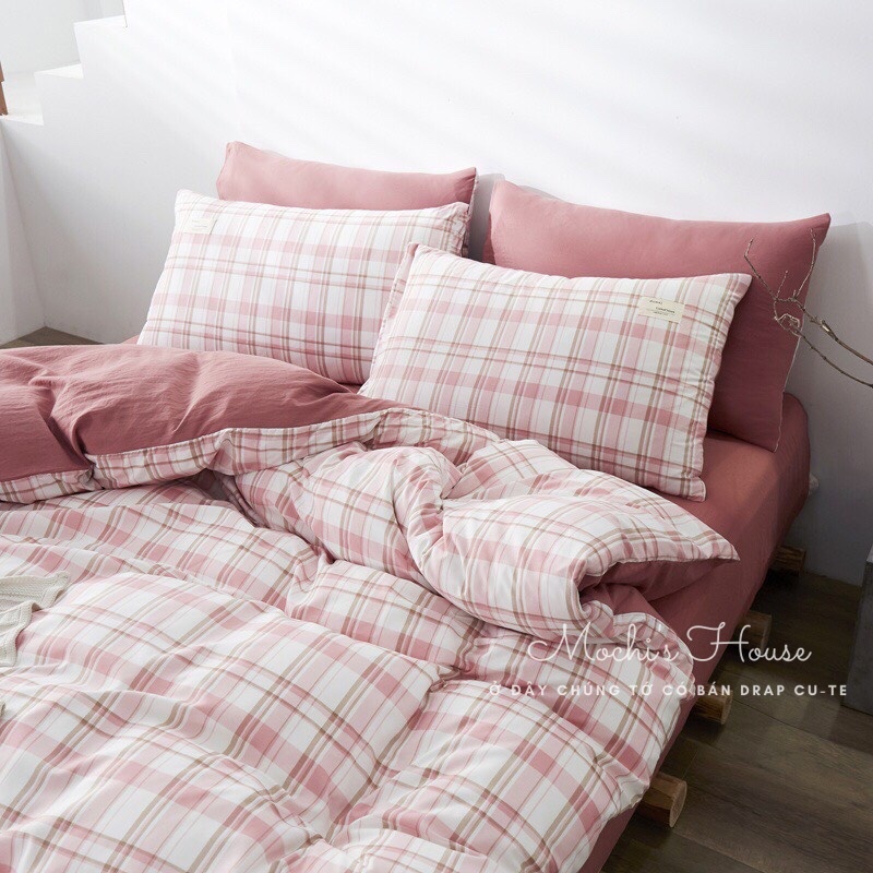 BỘ CHĂN GA GỐI ĐỆM DRAP GIƯỜNG COTTON TICI SỌC MẪU MỚI NHẤT