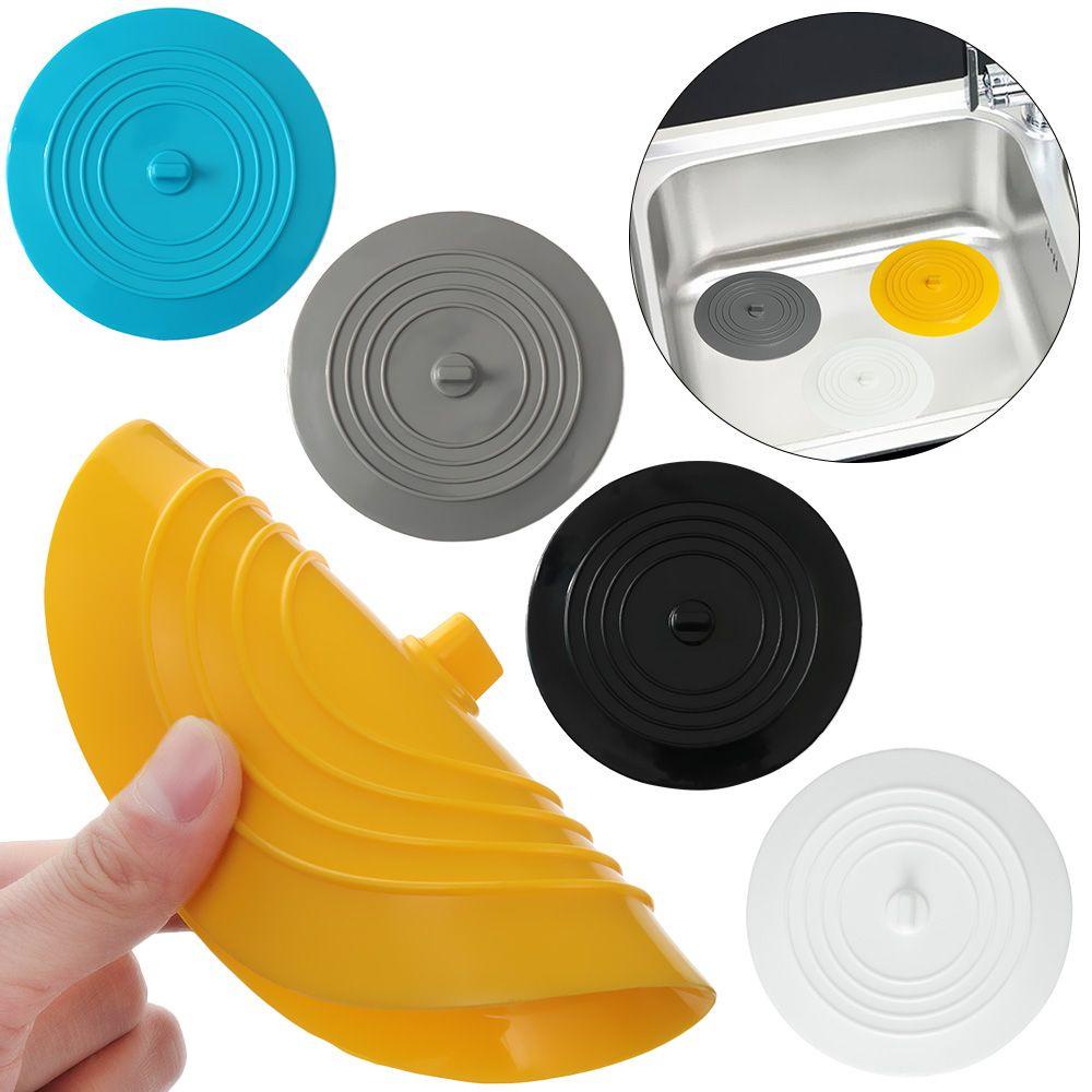 WTTLE Nắp Đậy Cống Thoát Nước Bồn Rửa Chén Hình Tròn Bằng Silicone 15cm Chống Rò Rỉ