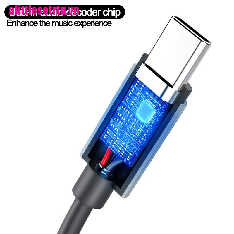 Cáp chuyển đổi âm thanh TypeC 3.5mm cho tai nghe USB sang 3.5mm