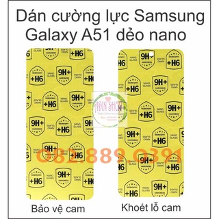 Dán Cường lực Samsung Galaxy A51 nano dẻo chống va đập, siêu bền