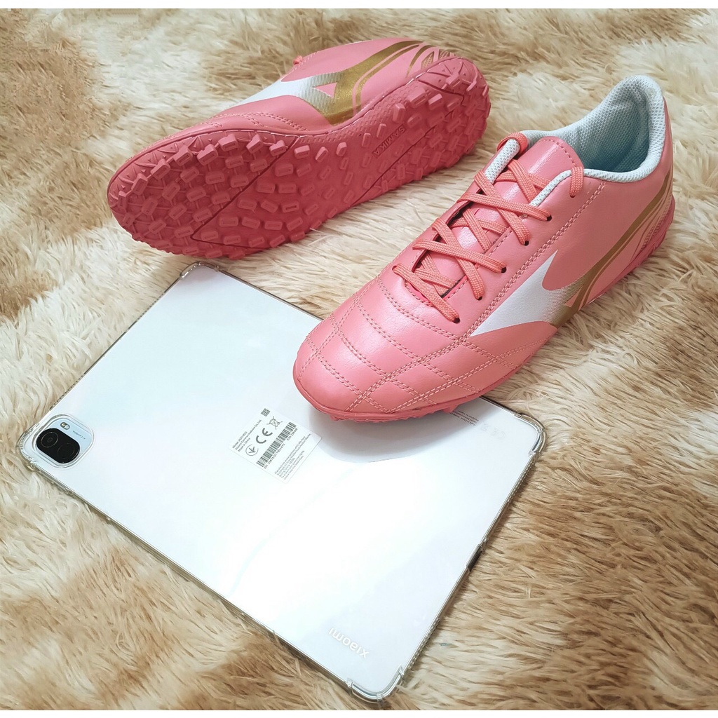 Giày đá bóng sân cỏ nhân tạo Mizuno đế dẻo khâu Tặng tất dệt kim dày xịn