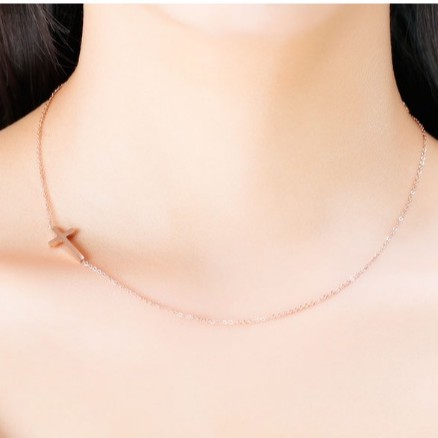 [Xả kho] Dây chuyền choker thánh giá nằm ngang - vòng cổ chocker loại mảnh phụ kiện trang sức Hades.js