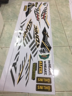 Tem rời sonic Trắng Đen