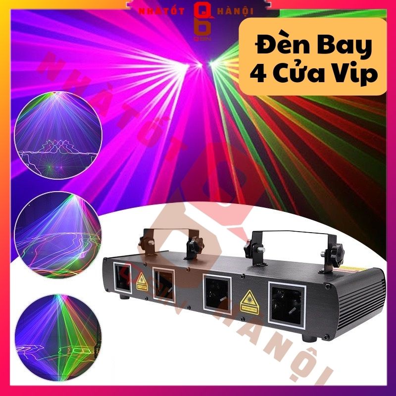 Đèn laser beam 4 cửa chớp theo nhạc dòng chuyên nghiệp phòng bay