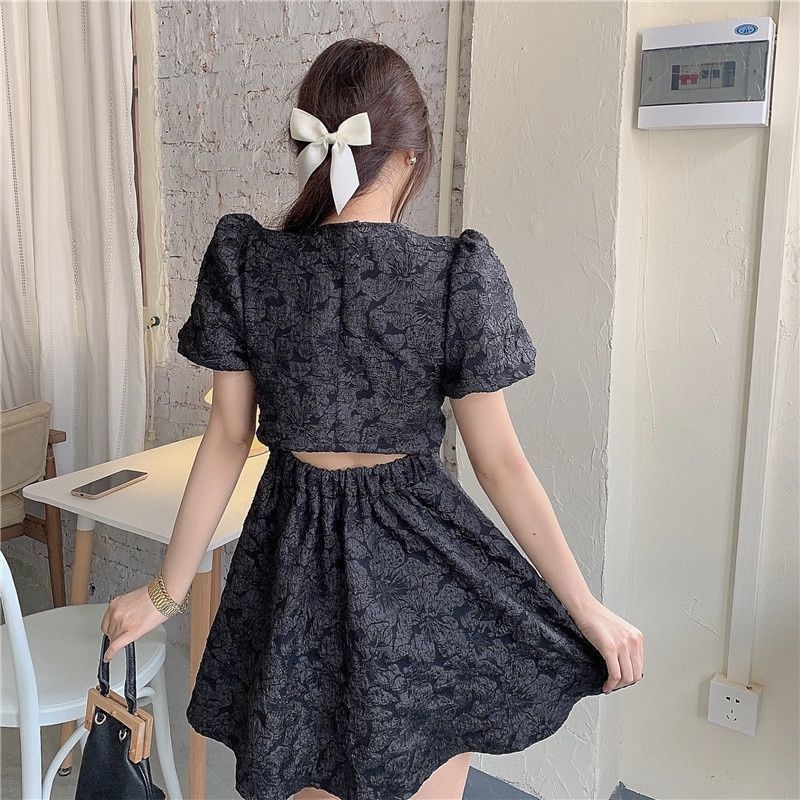 Đầm Hai Dây Ôm Eo Phong Cách Pháp Ngọt Ngào Cho Nữ  tao bao